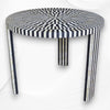 Bone Inlay Illusion Stripe Couchtisch Schwarz