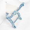 Bone Inlay Jenny Stool Floral Design Blue
