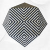 Sgabello rotondo ottagonale con intarsio in osso nero