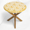 Table d'Appoint en Chêne Os V Design Jaune