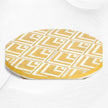 Table d'Appoint en Chêne Os V Design Jaune