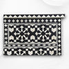 Bone Inlay Moroccan 7 Drawer Chest Black 2