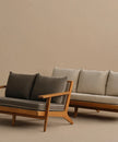 Breeze Teak Frame Sofa with a lounge chair