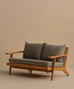 Breeze Teak Frame Sofa front angle
