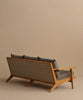 Breeze Teak Frame Sofa angled view