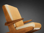 Bruto Chunky Wood Lounge Chair side close-up