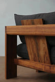 Cadence Low Wooden Lounge Chair arm detail