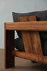 Cadence Low Wooden Lounge Chair arm detail