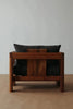 Cadence Low Wooden Lounge Chair front angle