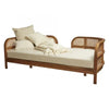 Cana Wood and Cane Daybed with pillows