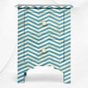 Chevron Bone Inlay Bedside 2 Drawer Aqua