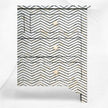 Cómoda con cuatro cajones con incrustaciones de hueso - Diseño Chevron negro