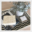 Chevron Bone Inlay Tray Black