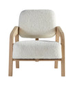 Cirrus Boucle Curved Arm Lounge Chair front view