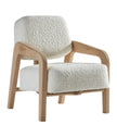 Cirrus Boucle Curved Arm Lounge Chair angled view