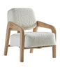 Cirrus Boucle Curved Arm Lounge Chair angled view