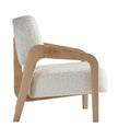 Cirrus Boucle Curved Arm Lounge Chair side profile