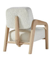 Cirrus Boucle Curved Arm Lounge Chair back angle