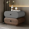 Cloud Two Drawer Wooden Bedside Table grey version