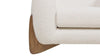 Cocoon Boucle Wooden Base Armchair wooden base detail