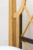 Colonial Bleached Lattice Four Poster Bed lattice and post detail