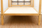 Colonial Bleached Lattice Four Poster Bed platform view