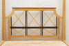 Colonial Bleached Lattice Four Poster Bed headboard close-up