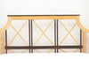 Colonial Bleached Lattice Four Poster Bed headboard from the front
