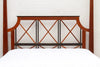 Cottage Lattice Four Poster Solid Wood Bed lattice headboard close-up