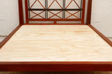 Cottage Lattice Four Poster Solid Wood Bed platform close-up