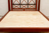 Cottage Lattice Four Poster Solid Wood Bed platform close-up