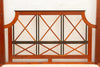 Cottage Lattice Four Poster Solid Wood Bed headboard from the front
