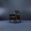 Counsel Bolster Arm Wooden Armchair front view