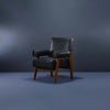 Counsel Bolster Arm Wooden Armchair front view