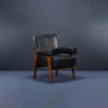 Counsel Bolster Arm Wooden Armchair three-quarter view