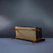 Counsel Upholstered Wooden Sofa back view