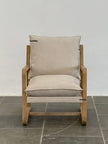 Cove Sling Back Wooden Armchair front view