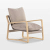 Cove Sling Back Wooden Armchair on a light floor