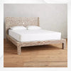 Cozy Bone Inlay Bed Brown