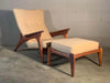 Crescent High Back Lounge Chair front angle