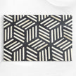 Cube Optical Bone Inlay Coffee Table Black