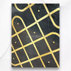 Cuddapah Marble Kolam Brass Inlay Floor Tile