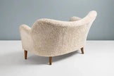 Cumulus Tufted Boucle Loveseat side angle