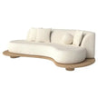 Curva Armless Curved Sofa angled view