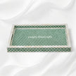 rectangular bone inlay tray