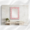 Buy Bone Inlay Flower Wall Mirror Pink