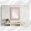 Buy Bone Inlay Flower Wall Mirror Pink