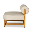 Drum Bolster Arm Wooden Sofa side view
