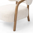 Dune Bentwood Arm Boucle Lounge Chair bentwood arm detail