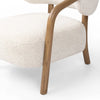 Dune Bentwood Arm Boucle Lounge Chair bentwood arm detail
